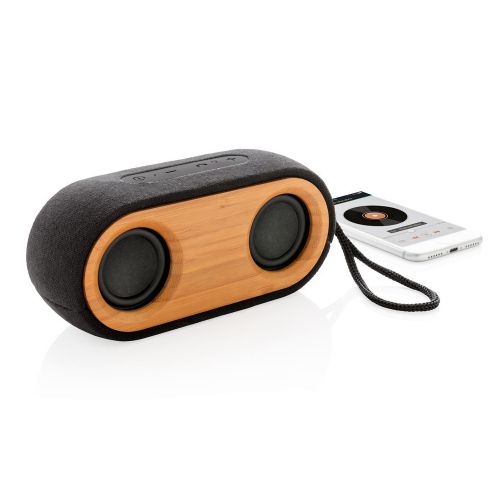 Bamboe dubbele speaker - Afbeelding 3